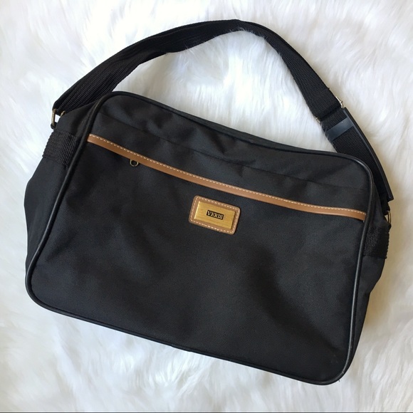 Verdi Other - Verdi Black Canvas Laptop Messenger Bag